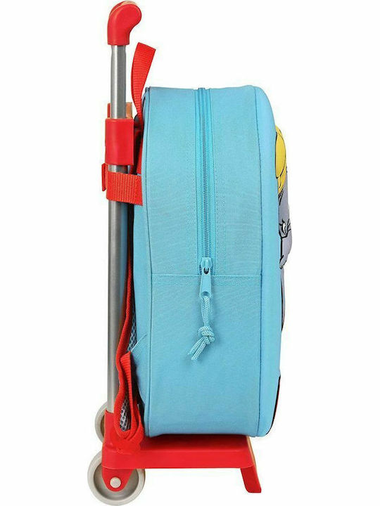 Safta Dumbo 3D School Bag Backpack Kindergarten in Light Blue color