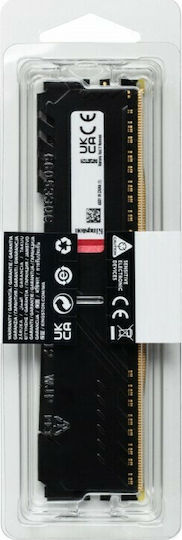 Kingston Fury Beast DDR4 32GB RAM με 2x16GB Modules και Ταχύτητα 3600 για Desktop