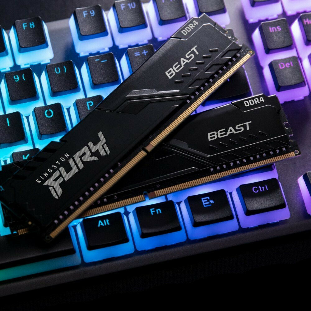 Kingston Fury Beast 32GB DDR4 RAM cu 2 module (2x16GB) și Viteză