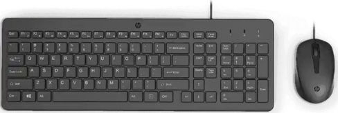 HP Wired Keyboard And Mouse 150 Комплект клавиатура и мишка Английски US Черен