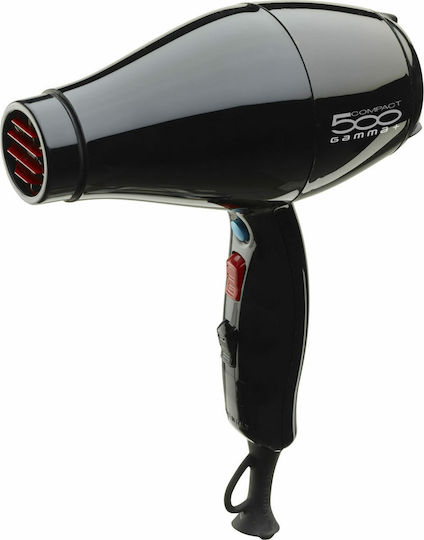 GammaPiu 500 Compact Ionic Професионален Сешоар 2000W Черно