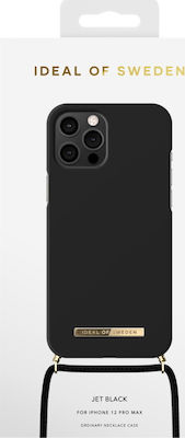 iDeal Of Sweden Plastic Back Cover with Strap Jet Black (iPhone 12 Pro Max)