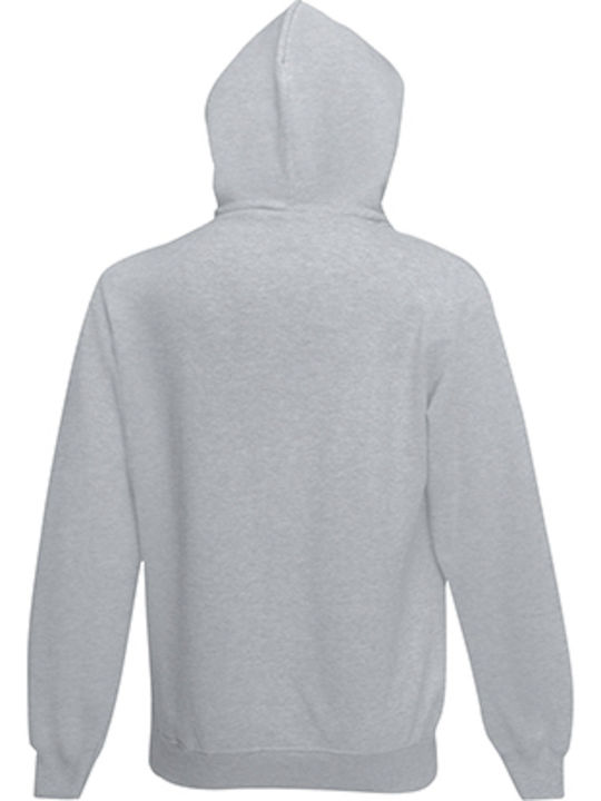 Fruit of the Loom Kinder Sweatshirt mit Kapuze und Taschen Gray Kids Classic Hooded Sweat