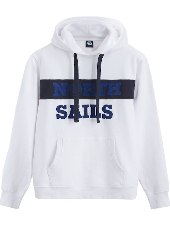 Sweatshirt with Hood White