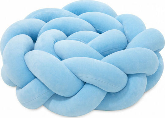 Jukki Crib Bumpers Braided Inside Light Blue 18x200cm