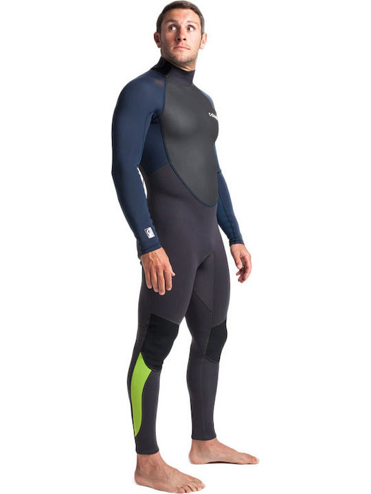 C-Skins Element Full Wetsuit with Zip Anthracite Bluestone Lime 2mm