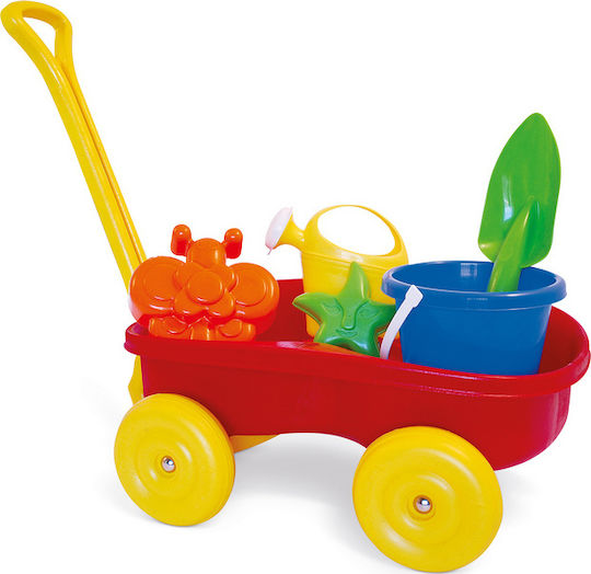 Adriatic Beach Bucket Set with Accessories Red