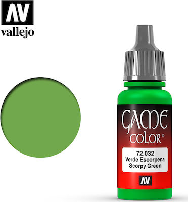 Acrylicos Vallejo Game Model Making Paint Green 17ml 72.032