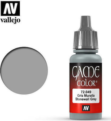 Acrylicos Vallejo Game Model Making Paint Stonewall Grey 17ml 72.049