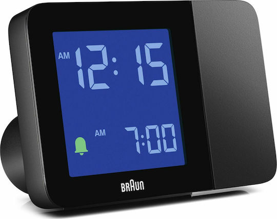 Braun BC015B-DCF Επιτραπέζιο Ψηφιακό Ρολόι LCD με Ξυπνητήρι Μαύρο 67160