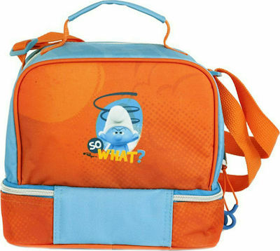 Gim Smurfs Shoulder Lunch Bag Blue L20 x W15 x H21cm