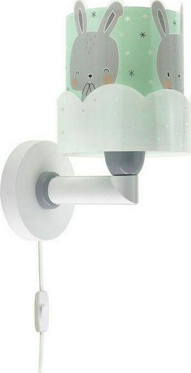 Ango Led Plastic Kids Wall Light Bunny Green