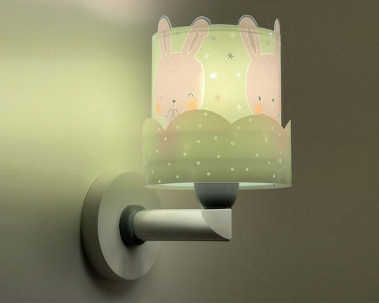 Ango Led Plastic Kids Wall Light Bunny Green