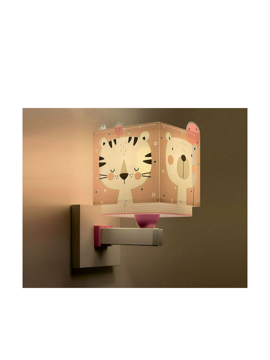 Ango Lumină de perete pentru copii Lumini LED Plastic Jungle Roz