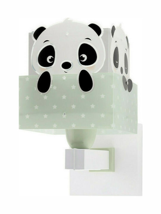 Ango Παιδικό Φωτιστικό Τοίχου Led Πλαστικό Panda Green