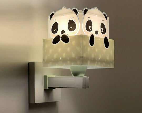Ango Led Plastic Kids Wall Light Panda Green