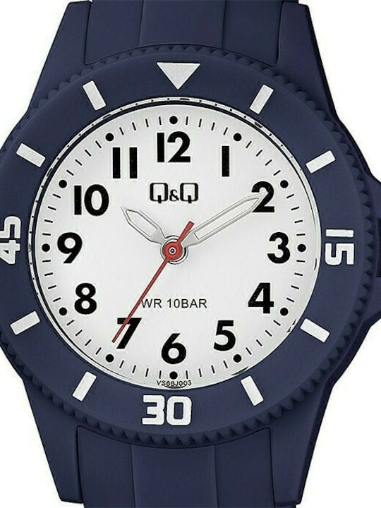 Q&Q Παιδικό Αναλογικό Ρολόι 30mm Μπλε