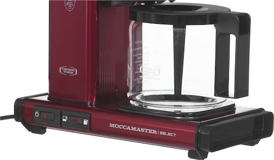 Moccamaster KBG Select Филтър кафе машина 1520W Червено