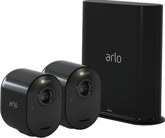 Arlo Surveillance System Ultra 2 2 Wireless Cameras IP 8MP with Control Hub