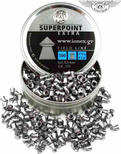 Rottweil Diabolo Superpoint Extra Pellets Luftgewehr 4.5mm 500pcs 2136716