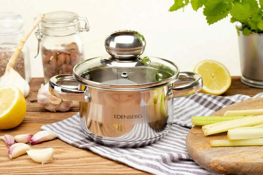Edenberg Deep Stainless Steel Pot 0.9lt / 12cm