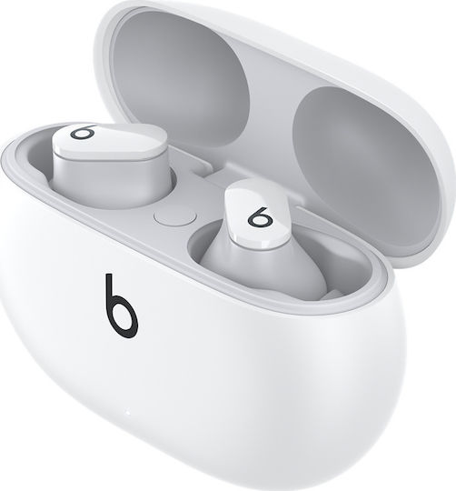 Beats Studio Buds Bluetooth Handsfree Ακουστικά με Αντοχή στον Ιδρώτα και Θήκη Φόρτισης Λευκά