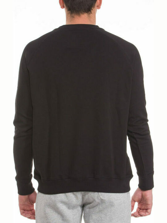 Hugo Boss x Russell Athletic Men's Sweatshirt with Hood and Pockets Black