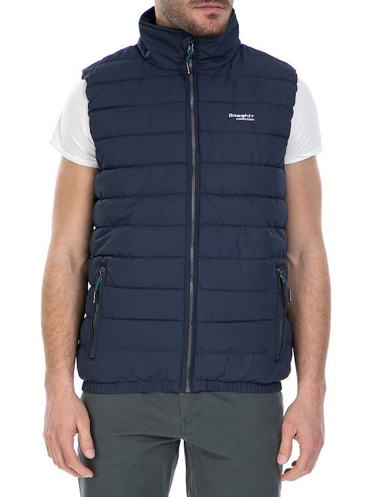 Basehit Men's Sleeveless Puffer Jacket Navy Blue