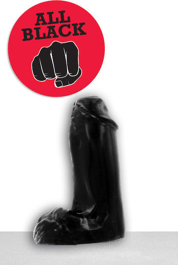 All Black Analdildo Schwarz 13cm