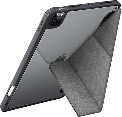 Uniq Moven Flip Cover Plastic / Piele artificială Charcoal Grey (iPad Pro 2021 12.9") UNIQ-NPDP12.9(2021)-MOVGRY