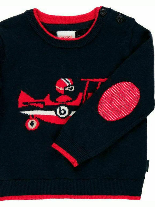 Boboli Kids Sweater Long Sleeve Navy Blue