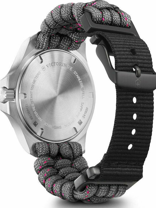 Victorinox I.N.O.X. V Damen Uhr mit Gray Stoffarmband