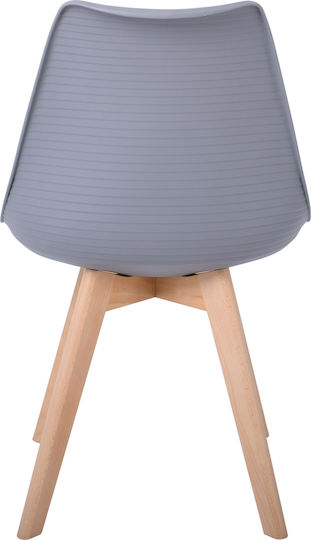 Martin Stripe Столички За кухня от полипропилен Сив 4бр 49x56x82бр