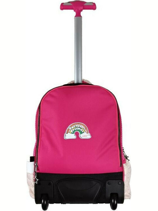 Nici Ruby Rosa School Bag Trolley Elementary, Elementary Pink with Water Bottle Holder 30Liters