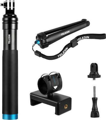 Telesin Selfie Stick Cell Phone Tripod Black