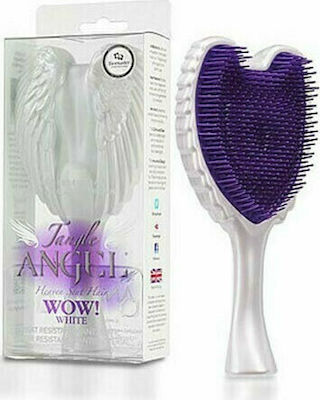 Tangle Angel 2.0 Gloss White Brush Hair for Detangling