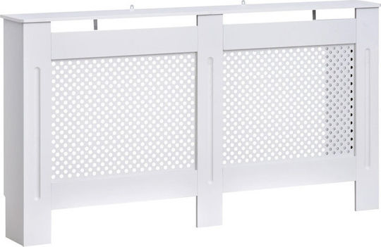 HomCom Radiator Cover Made of MDF White 151.5x19x82 cm