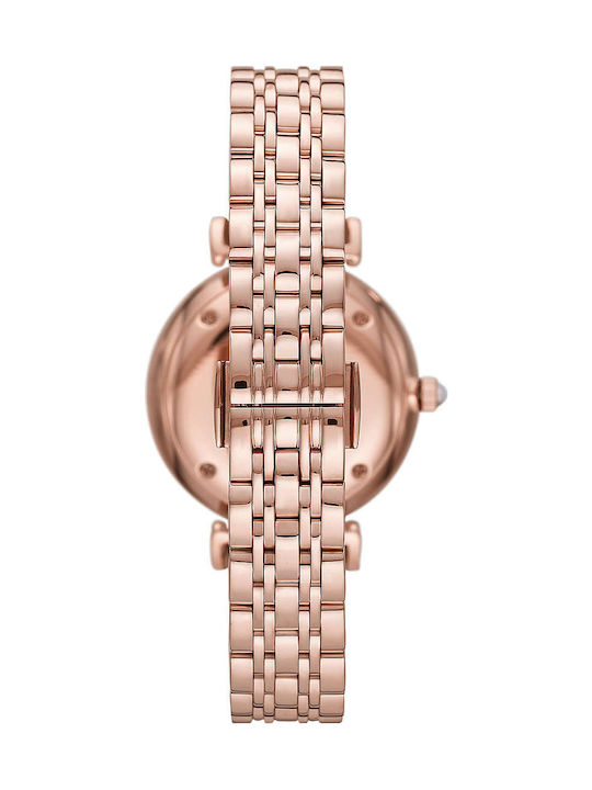 Emporio Armani Gianni T-Bar Damen Uhr Automatisch mit Rose Gold Metallarmband