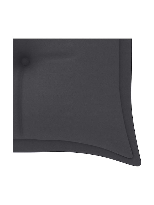 vidaXL Garden Swing Cushion with Backrest Anthracite 150x50 cm