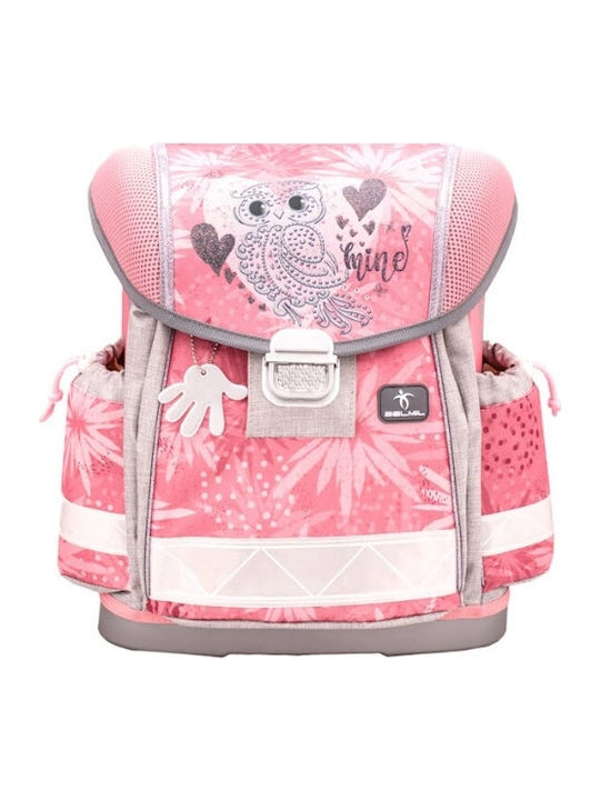 Belmil Owl Silver 403-13 School Bag Backpack Elementary, Elementary in Pink color