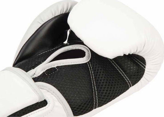 Everlast Powerlock 2 Γάντια Πυγμαχίας από Συνθετικό Δέρμα για Αγώνα Λευκά