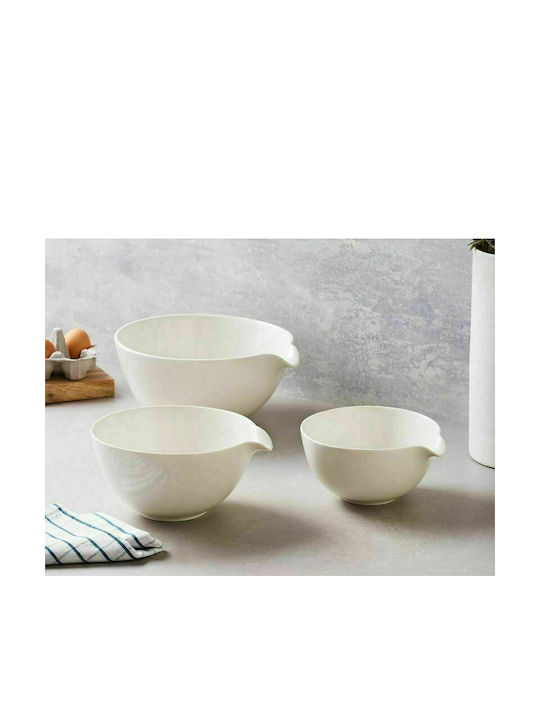 Maxwell & Williams Basics Porcelain Salad Bowl White 21x21cm