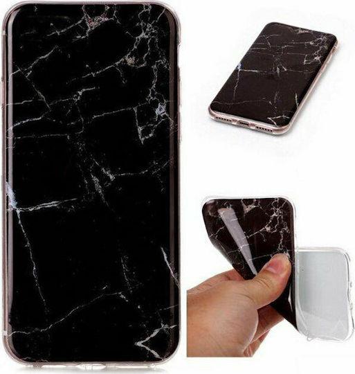 Wozinsky Marble Back Cover Σιλικόνης Μαύρο (Galaxy A42)