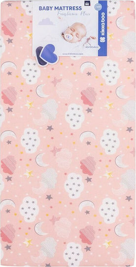 Kikka Boo Mattress Crib Fantasia Plus Clouds Peach 60cmx120cmx8cm