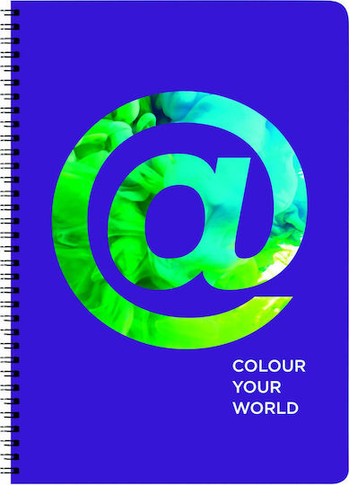 AG Trees Spiral Notebook Ruled B5 90 Sheets 3 Subjects Colour Your World Red 1pcs