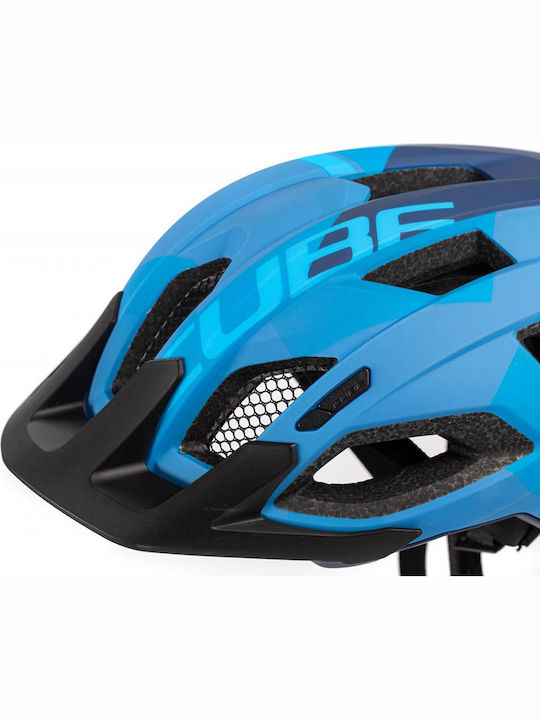 CUBE Pathos Art Bicycle Helmet Mountain Blue
