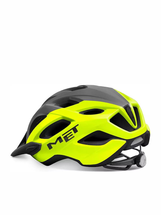 MET Crossover Bicycle Helmet Road / Mountain with LED Light Multicolour