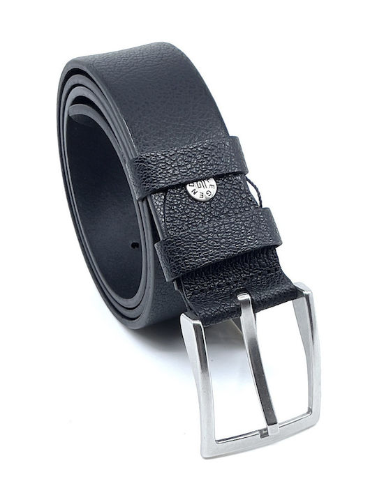 LEATHER BELT BLACK L-301-A