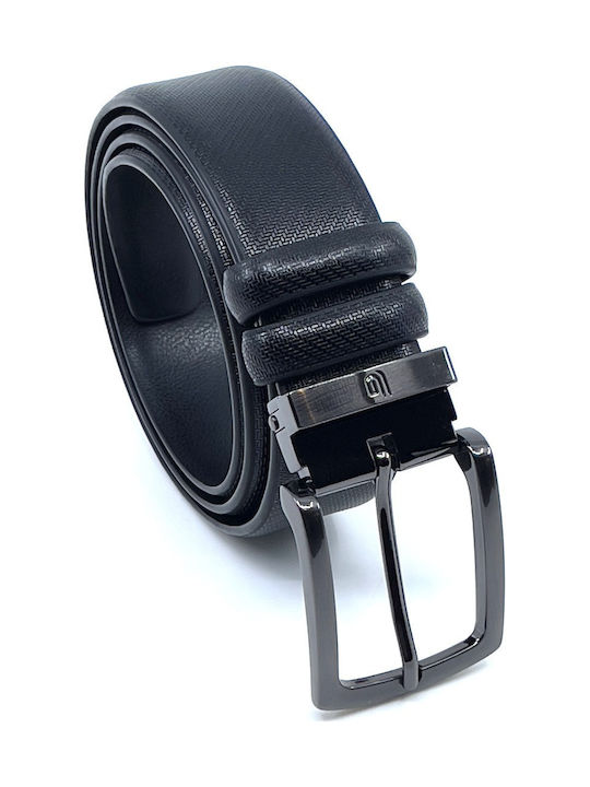 LEATHER BELT BLACK LGD-75-T