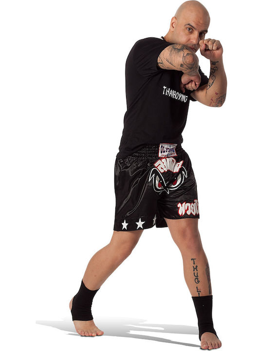 Olympus Sport Men's Kick/Thai Boxing Shorts Black